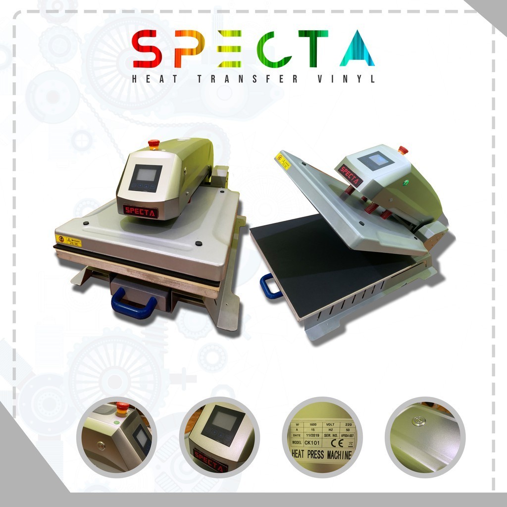 Jual Specta Mesin Heat Press Kaos Sablon Digital CK101 | Heat Press ...