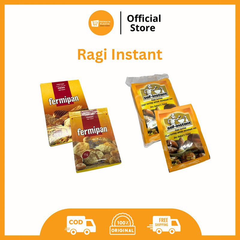 Jual Ragi Instan Instant Fermipan Saf Instant Untuk Pengembang Roti