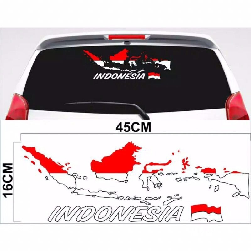 Jual sticker cutting mobil sticker cutting peta indonesia buat kaca ...