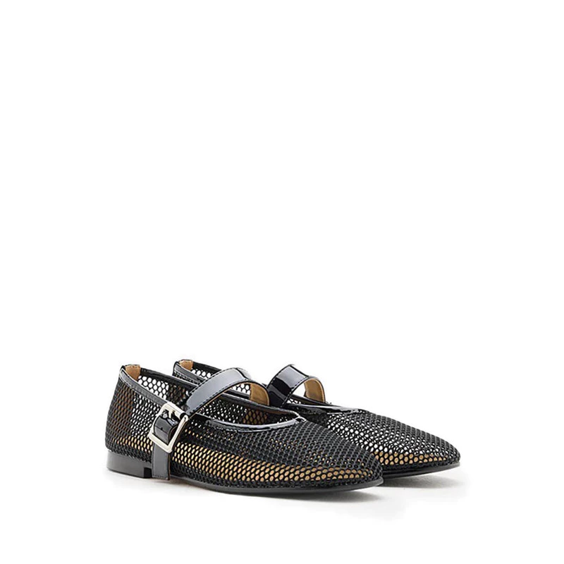 Ellie Mesh Buckled Mary Janes