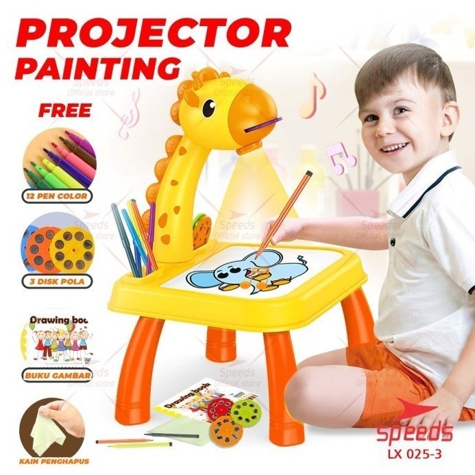 Jual Meja Gambar Proyektor Anak - Meja Belajar Projector Mainan Edukasi ...
