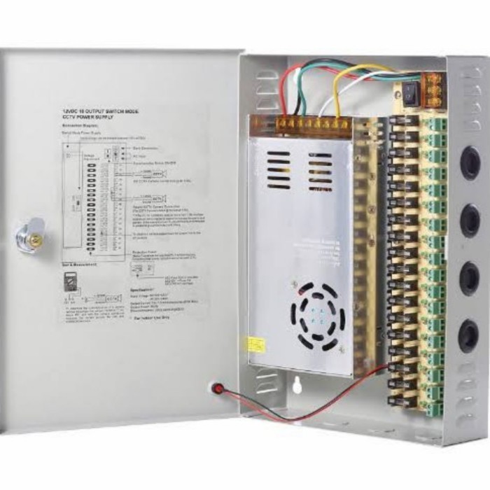 Jual Power Supply PSU Panel Box CCTV (12V 30A) | Shopee Indonesia