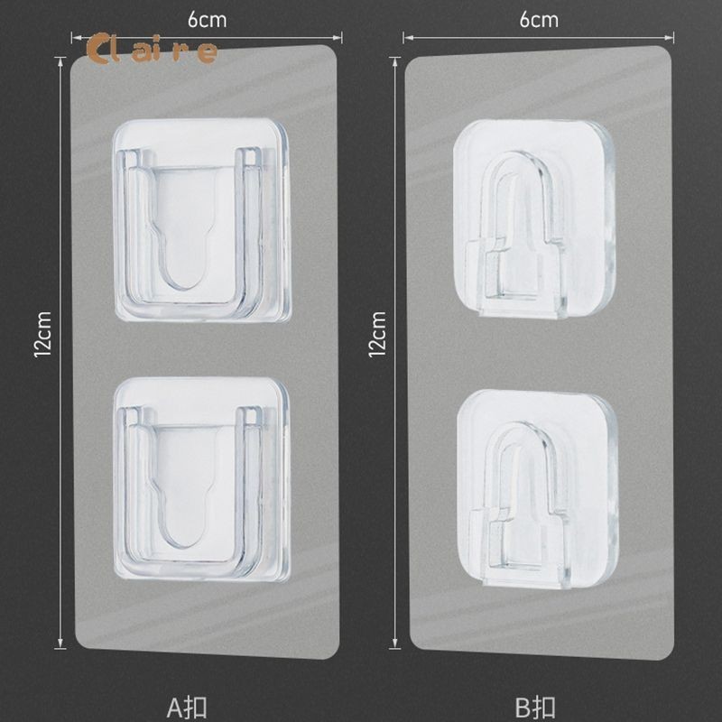 Jual Gantungan Tempel Socket Hook Transparant Gantungan Plus Minus ...