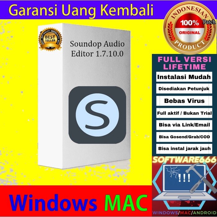 Jual Software Editor Audio: Soundop Audio Editor 1.7 [WIN] - SOFTWARE ...