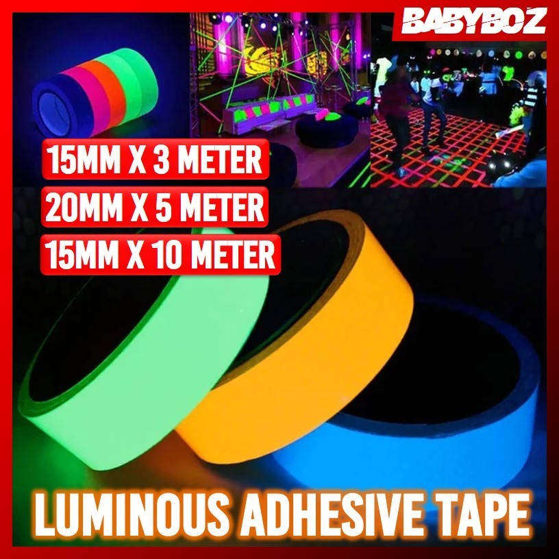 Jual Babyboz Happyard Lakban Glow In The Dark Luminous Tape Decoration Meter Meter