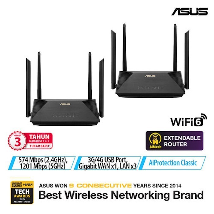 Jual ASUS RT-AX53U ( 2-Pack ) | Shopee Indonesia