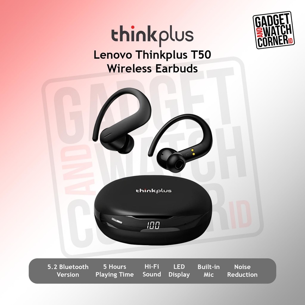Jual Lenovo ThinkPlus T50 TWS True Wireless Bluetooth 5.2 Headset ...