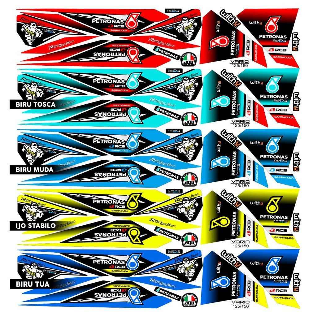 Jual STRIPING VARIASI STICKER LIS HONDA VARIO 125/150 ESP LIVERY ...