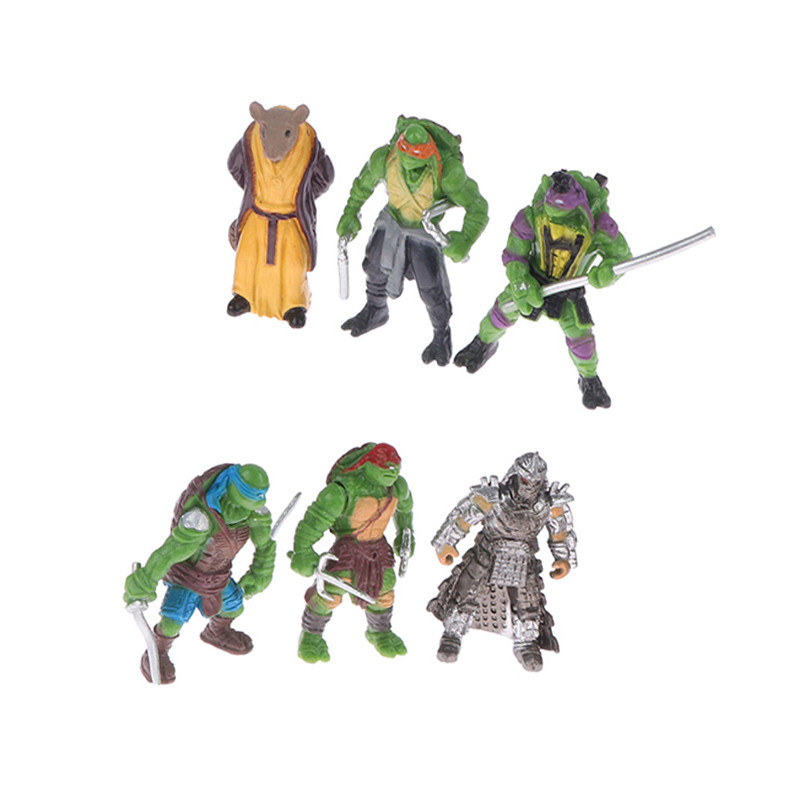 Jual 6Pcs Teenage Mutant Ninja Turtles Action Figurine Q Version ...