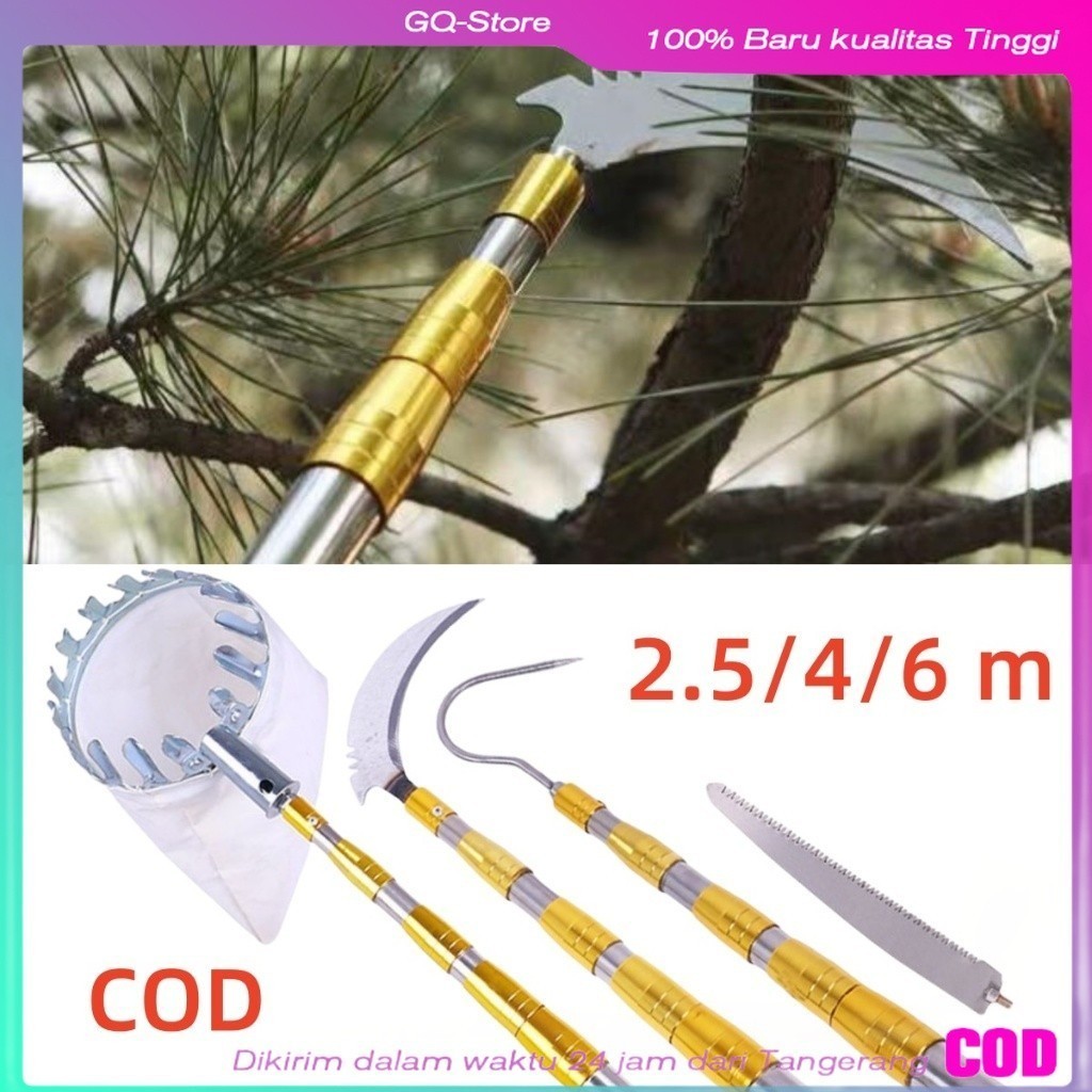 Jual Pemetik Buah Teleskopik Tinggi 2,5/4/6Mtr Pemetik Buah Tongkat ...