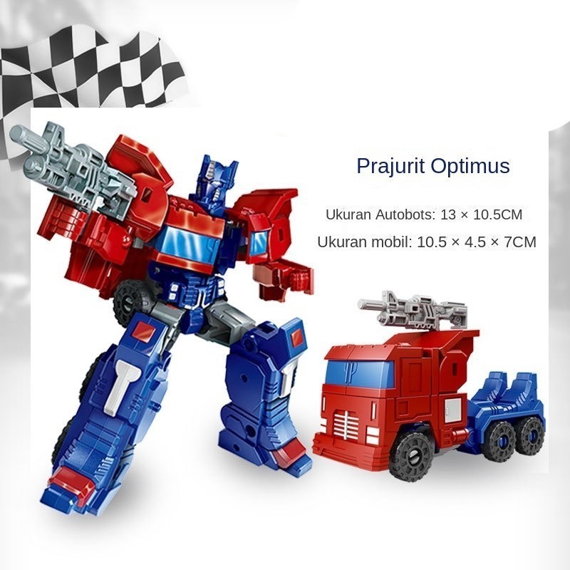 Jual 【COD】One+One Robot Transformer Optimus Primer Bumblebee Bisa ...