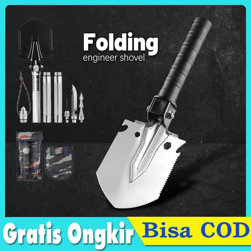 Jual Sekop Cangkul Pacul Lipat Mini Survival Kit Outdoor Camping Skop ...