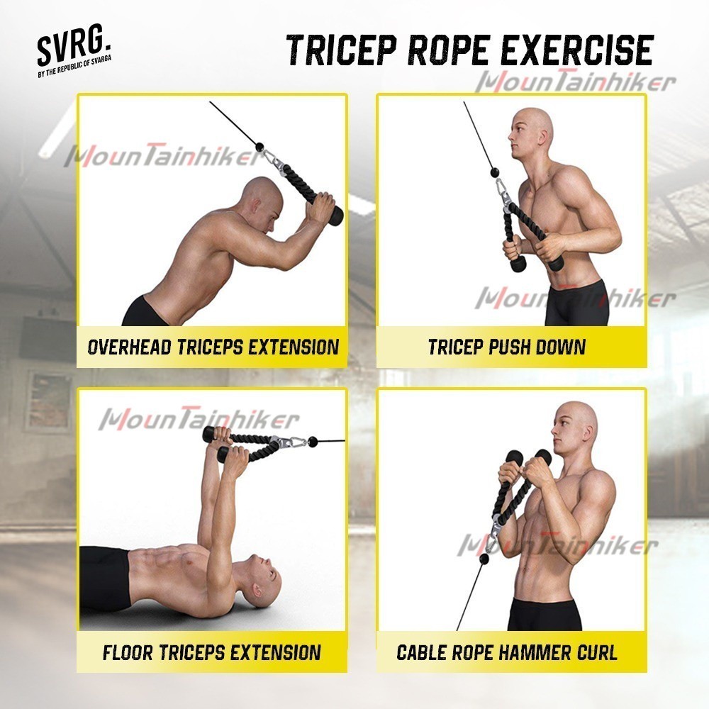 Jual Tricep Rope - Latihan Otot Trisep - Tali Pull Down Tricep Rope ...