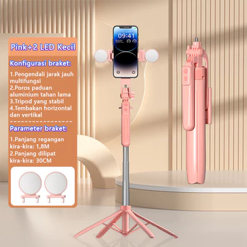 Trimic 180CM Tongsis Tripod Selfie Stick 4 Kaki Tripod Aluminium Tongsis Bluetooth Remote
