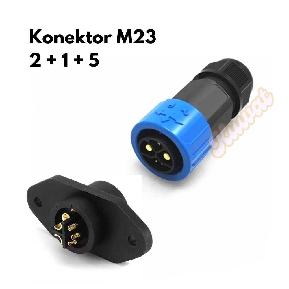 Jual Soket Konektor Motor Polytron Fox R S Gesits Viar Soket M23 50A ...