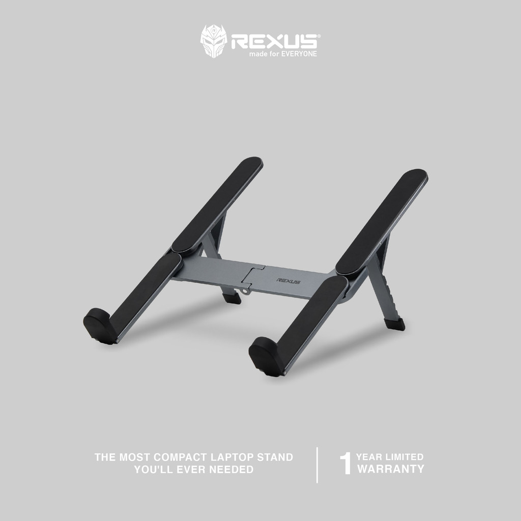 Rexus Tetra FP08 Foldable Laptop Stand / Dudukan Lipat Laptop - Compact & Lightweight