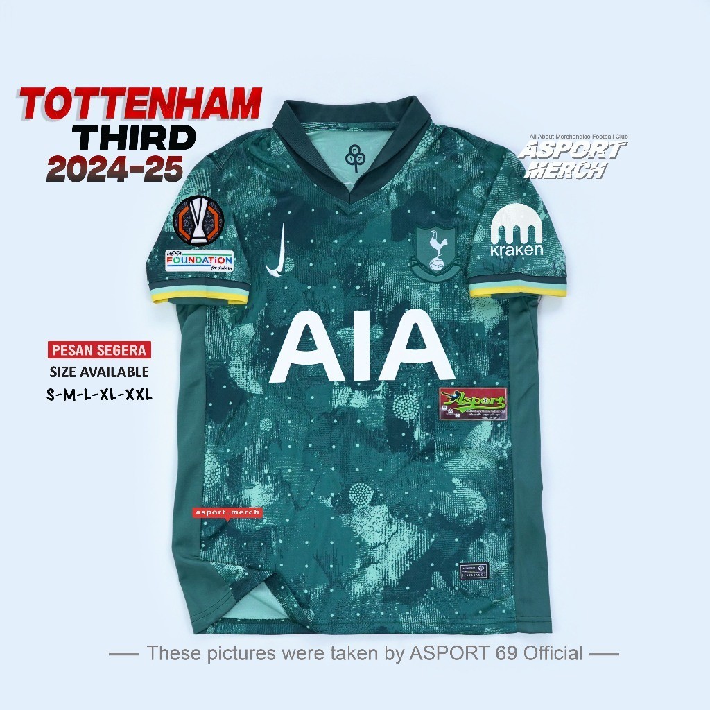 Jual JERSEY TOTTENHAM THIRD 3RD 2024 2025 | Shopee Indonesia
