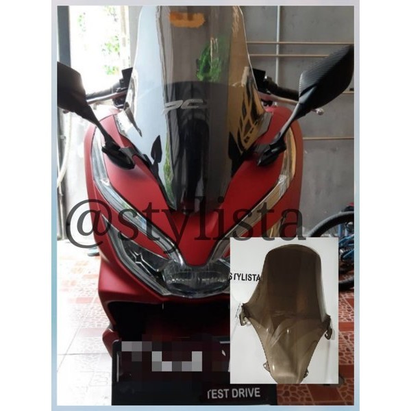 Jual Baru Windshield Visor New Honda Pcx Lokal Tinggi Aksesoris