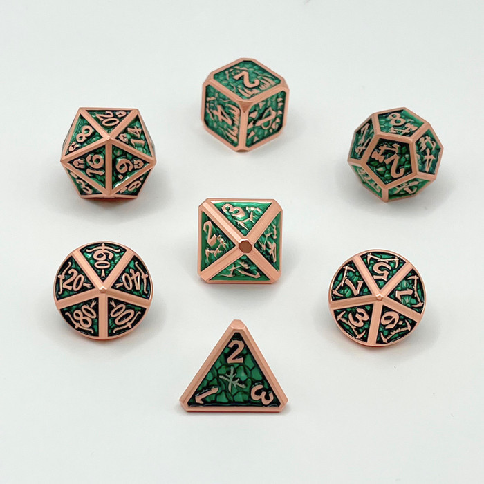 Jual 7 Dice Ranger Metal Dice Set - DND Dice - Dungeons & Dragons ...