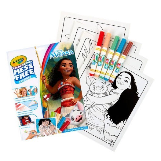Jual Crayola Color Wonder Moana Coloring Book Set | Shopee Indonesia