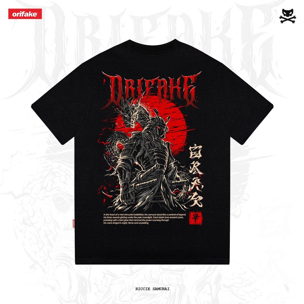 Jual Orifake - T-shirt Riccie Samurai 200gsm | Shopee Indonesia