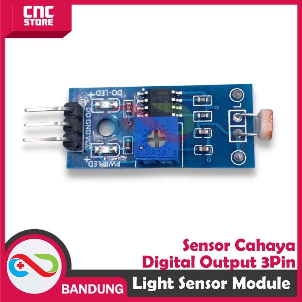 Jual PHOTOSENSTIVE LIGHT LDR RESISTANCE SENSOR CAHAYA MODULE LDR MODULE ...