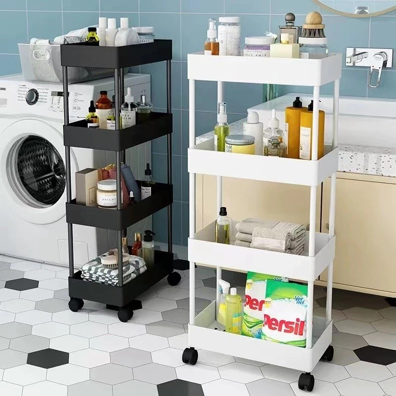 Rak troli plastik rak toilet rak kamar mandi rak dapur serba