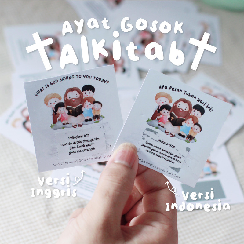 Jual Ayat Emas Gosok / Scratch Card/ Kartu Ucapan Kristen Bible Verse ...
