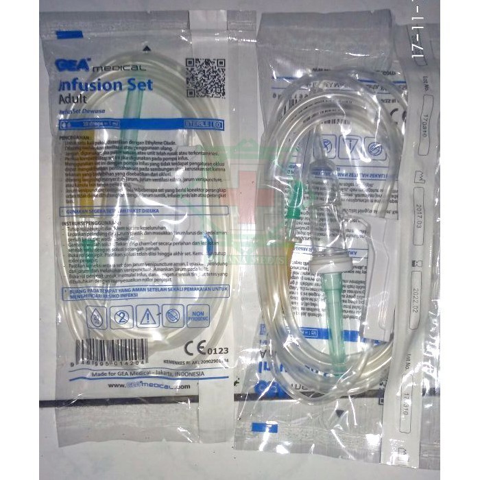 Jual Infuset Dewasa GEA ONEMED Infus Set Infusion Selang Infus | Shopee ...