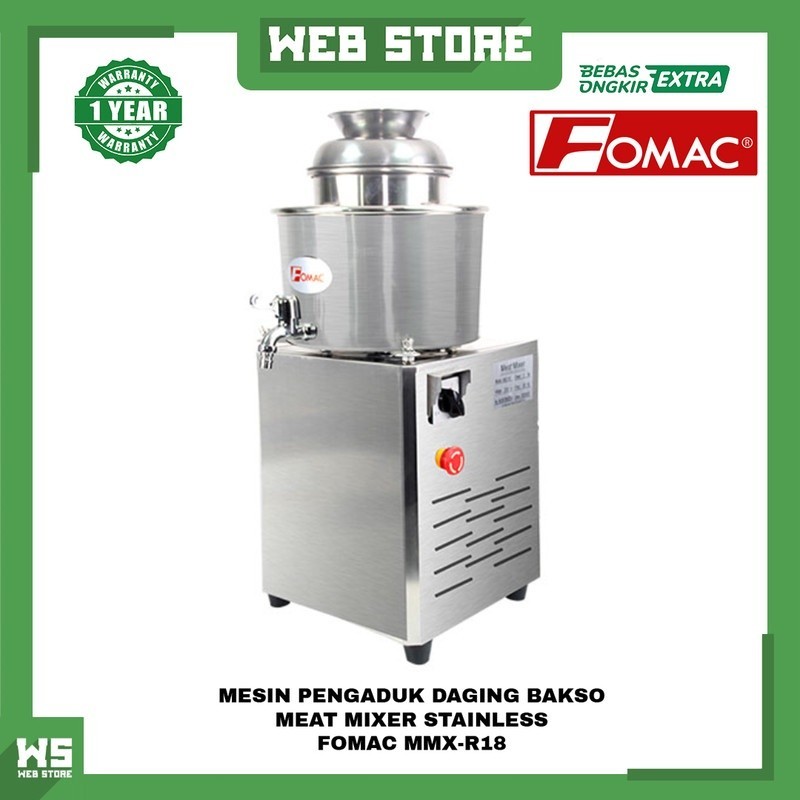 Jual Meat Mixer Mesin Giling Daging Pengaduk Adonan Bakso Fomac Mmx R18