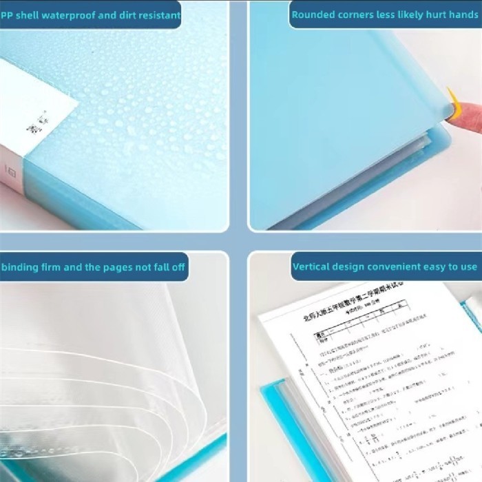 Jual document keeper/ map file clear holder a4 20 lembar map document ...