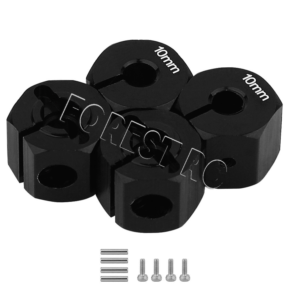 RC Auto 12mm Hex Radnabenadapter – 4 Stück, Aus Aluminium, Für D90, AX10, SCX10 Crawler – 15 Mm Lila