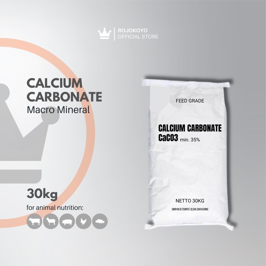 Jual CALCIUM CARBONATE 35% CaCO3 30kg Macro Mineral Makro Kalsium ...