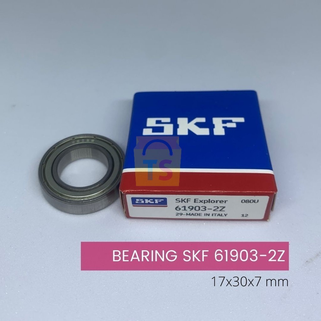 Jual Ball Bearing SKF 61903-2Z Ukuran 17x30x7 mm Tutup Besi Dua Sisi ...