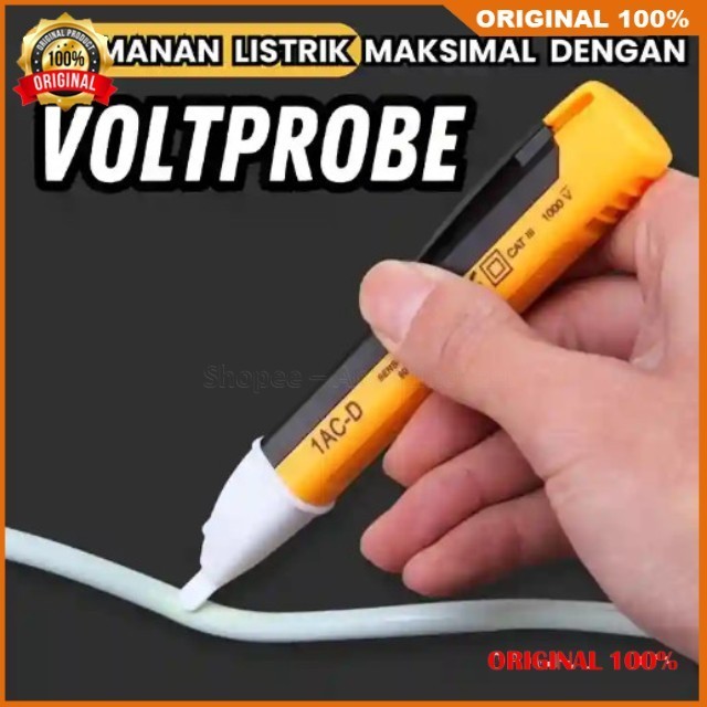 Jual VoltProbe Cek Keamanan Listrik Bunyi & Nyala 100% ASLI ORIGINAL ...