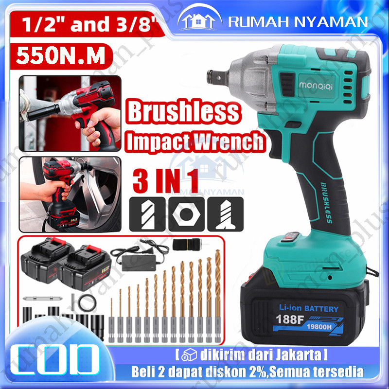 Jual Mesin Impact Baterai Cordless Impact Wrench N M Vf Impact Wrench Cordless Impact