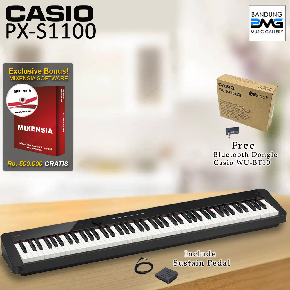 Casio Privia PX S1100 Digital Piano PXS1100 PXS 1100 Garansi Resmi