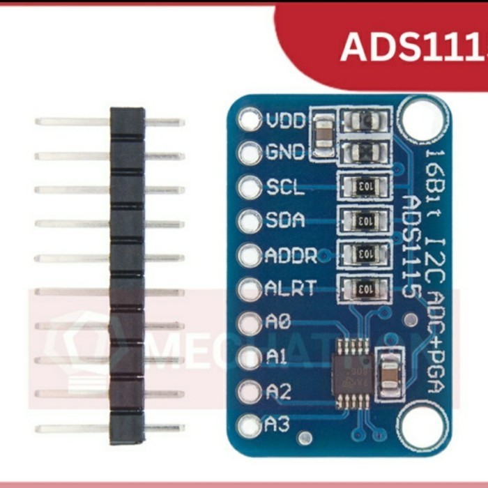 Jual ADS1115 ADC 16 bit I2C 4 chanel for Arduino -OP35 | Shopee Indonesia