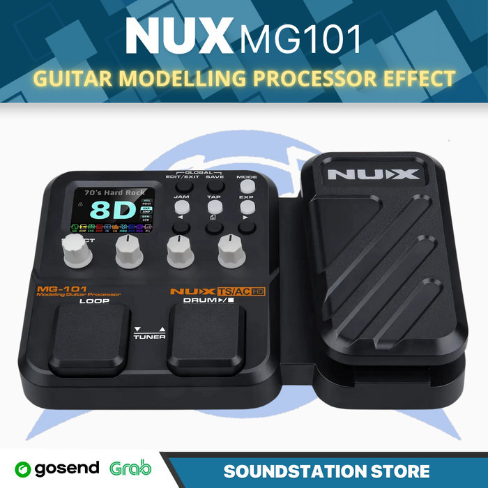 Jual NUX MG101 Guitar Modelling Processor Effect - Efek Gitar Multi MG ...