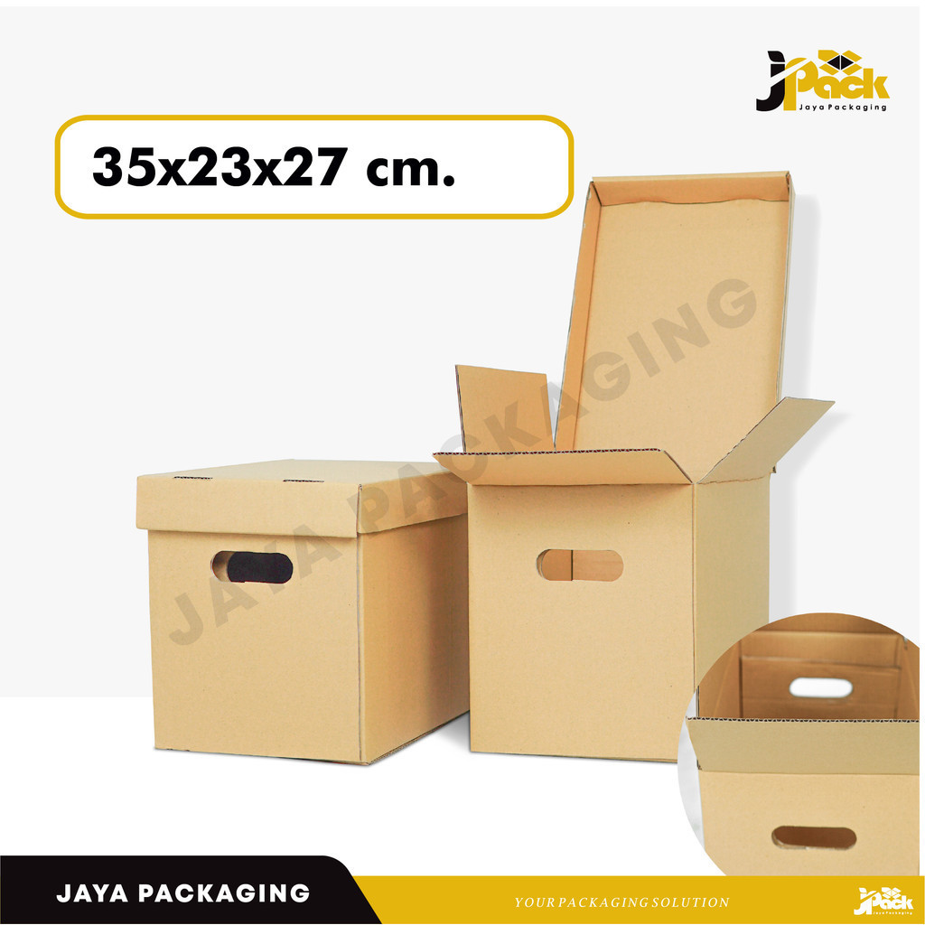 Jual Box File 35x23x27cm (Storage) KardusFile/Filebox/FileBesar/Arsip ...