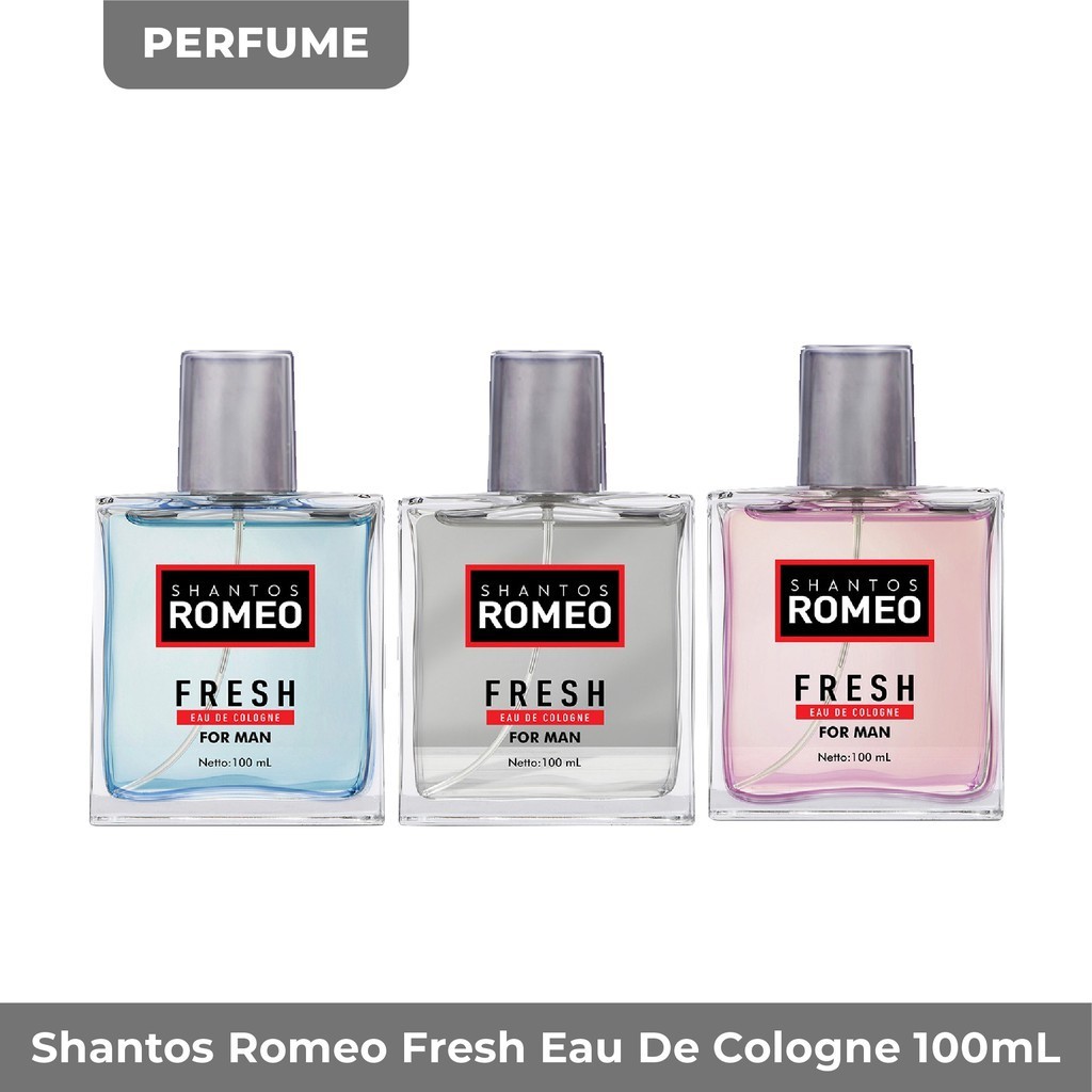 Jual Shantos Romeo Fresh Eau De Cologne 100ml | Shopee Indonesia
