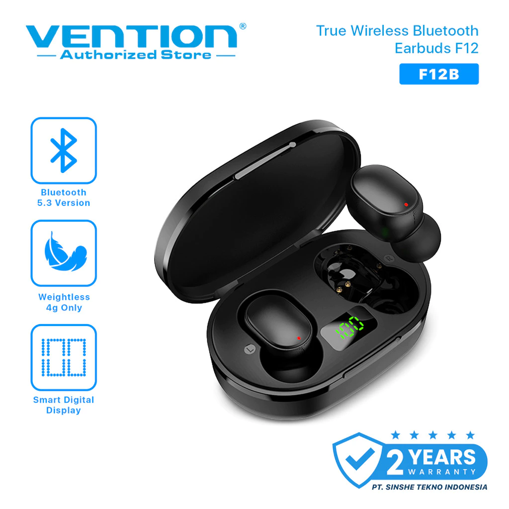 Vention TWS True Wireless Bluetooth Earbuds Earphone F12