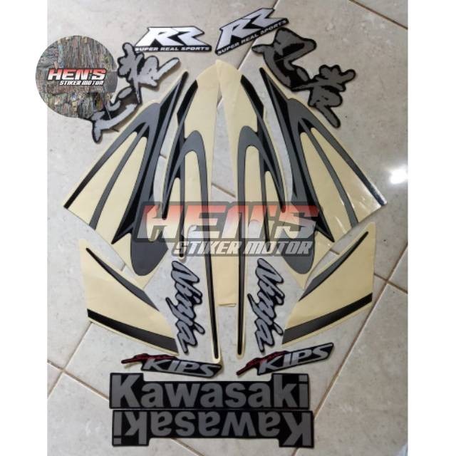 Jual Stiker striping Kawasaki ninja rr se 2011 hitam | Shopee Indonesia