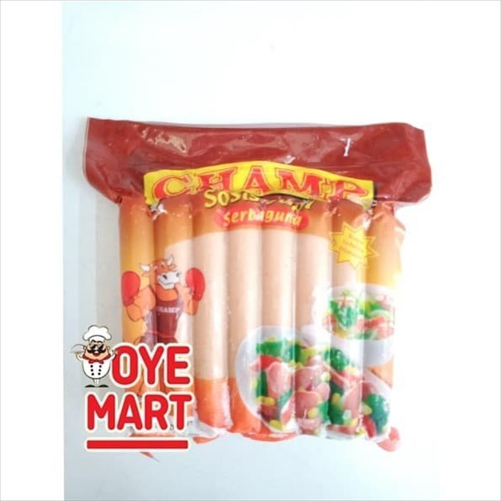 Jual CHAMP BEEF SAUSAGES SERBAGUNA (375GR) / SOSIS SAPI | Shopee Indonesia