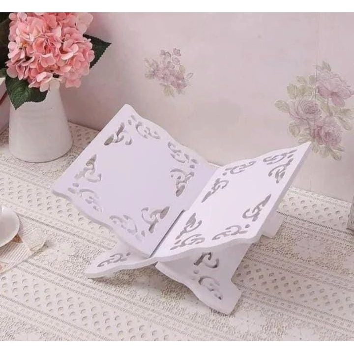 Rekal Alquran / Rak Alquran Tempat Baca Alquran Motif Batik / Meja Baca Al-Qur'an | AutoStock