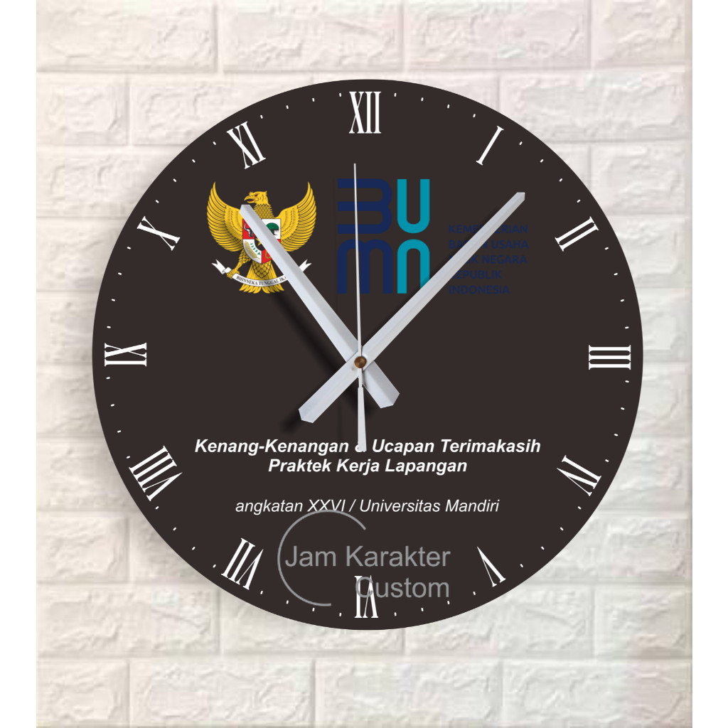 Jual Jam Karakter Custom Jam Dinding Karakter Kayu Kenang Kenangan PKL