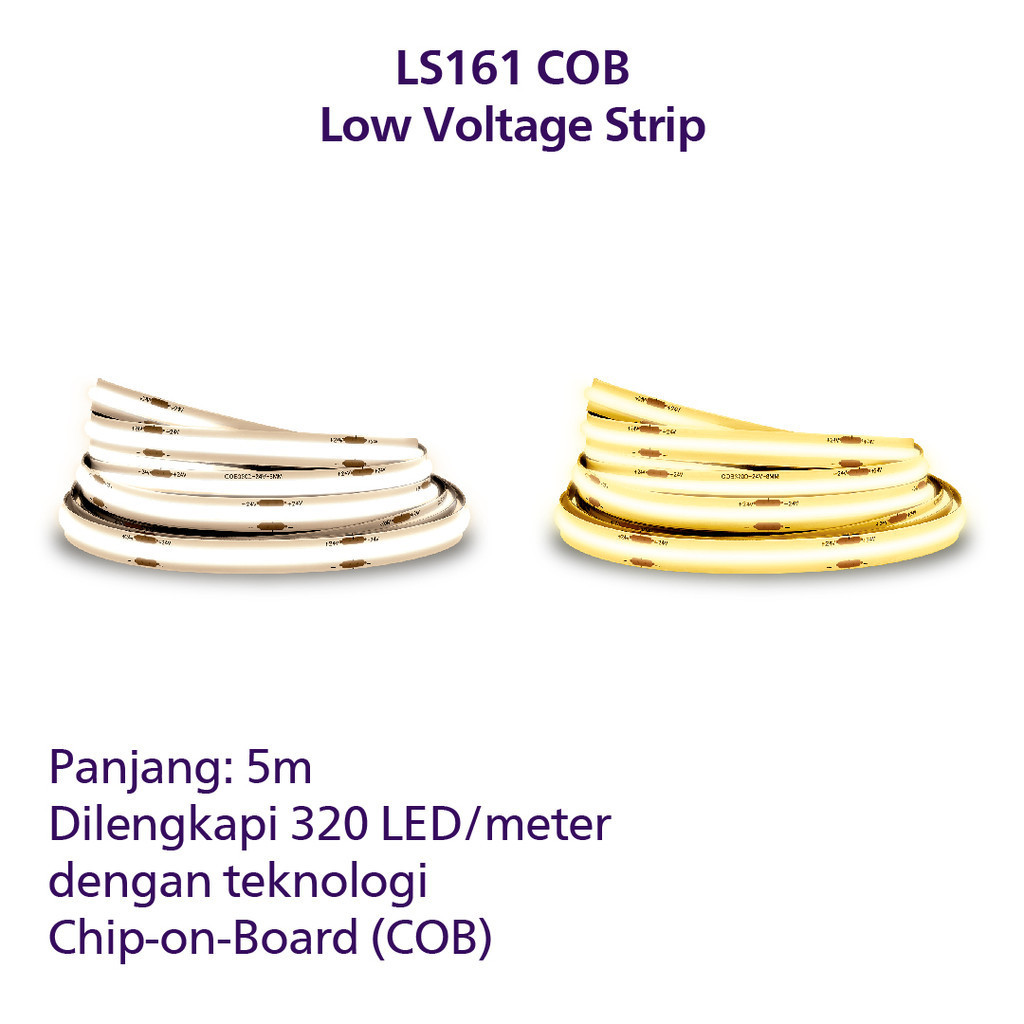 Jual Lampu Philips LED Strip LS161 COB 13W 3000K 5M 24V Kuning | Shopee ...