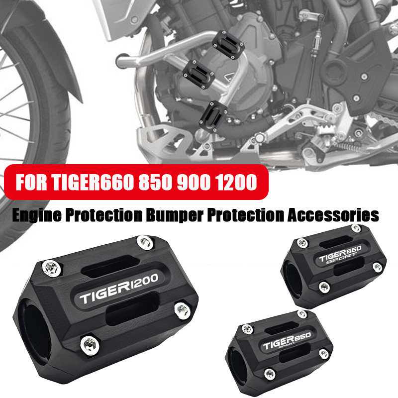 Motorcycle Engine Bumper Protection Block For Triumph Tiger 800 900 GT PRO Rally Explorer 1200 1200 XCA 1050i 955i 800 XC Accessories (Color : Blue