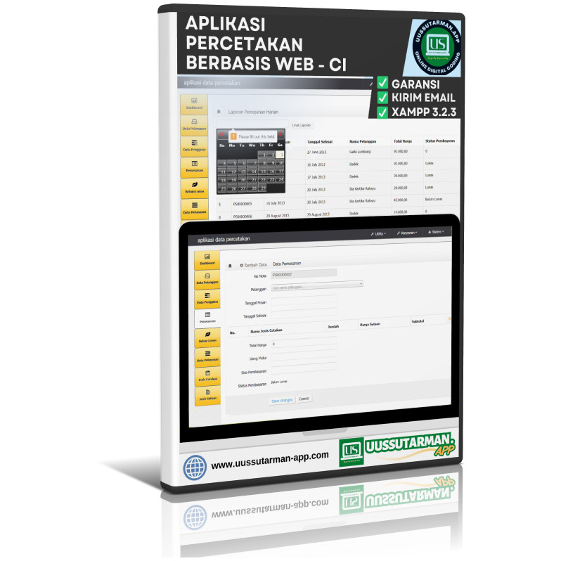 Jual Source Code Aplikasi Percetakan Berbasis Web (Codeigniter ...