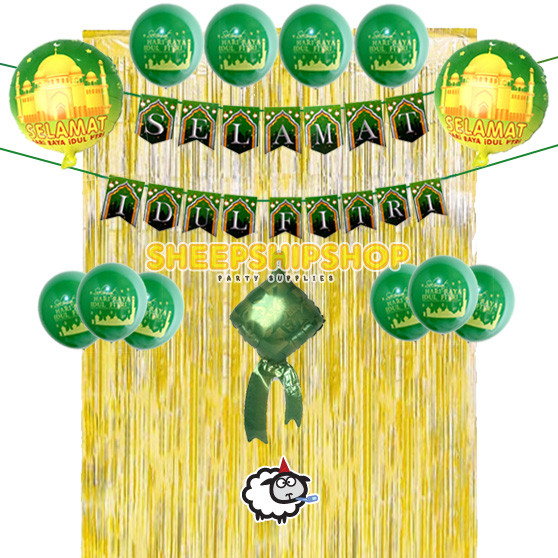 PAKET DEKORASI SELAMAT IDUL FITRI BANNER / Dekorasi Lebaran